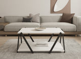 Măsuță de cafea Lara, Diverse culori, 94x64x41 cm - Antracit - Alb | SKU: 835PUQ6271 | Măsuță de cafea Lara, 94x64x41 cm, varianta Antracit - Alb, produs pentru amenajarea locuinței, disponibil online în România la CasaMob
