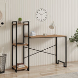 Birou Home, Pin atlantic - Negru, Ø16x120 cm