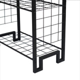 Bibliotecă Kane, Negru, 30x156x60 cm