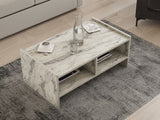 Măsuță de cafea Pera, Diverse culori, 90x50x35 cm - Freesia marble | SKU: 835PUQ6351 | Măsuță de cafea Pera, 90x50x35 cm, varianta Freesia marble, produs pentru amenajarea locuinței, disponibil online în România la CasaMob