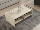 Măsuță de cafea Pera, Diverse culori, 90x50x35 cm - Travertin | SKU: 835PUQ6352 | Măsuță de cafea Pera, 90x50x35 cm, varianta Travertin, produs pentru amenajarea locuinței, disponibil online în România la CasaMob