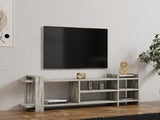 Comodă TV Zeyna - Fressia, Marble, Freesia marble, 156x30x40 cm