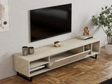 Comodă TV Safir, Diverse culori, 160x40x35 cm - Travertin | SKU: 835PUQ6403 | Comodă TV Safir, 160x40x35 cm, varianta Travertin, produs pentru amenajarea locuinței, disponibil online în România la CasaMob
