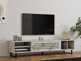 Comodă TV Safir, Diverse culori, 160x40x35 cm - Freesia marble | SKU: 835PUQ6404 | Comodă TV Safir, 160x40x35 cm, varianta Freesia marble, produs pentru amenajarea locuinței, disponibil online în România la CasaMob