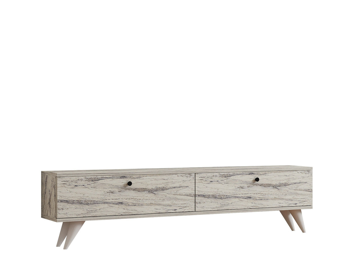 Comodă TV Paris, Diverse culori, 160x25x40 cm - Freesia marble | SKU: 835PUQ6405 | Comodă TV Paris, 160x25x40 cm, varianta Freesia marble, produs pentru amenajarea locuinței, disponibil online în România la CasaMob