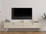 Comodă TV Paris, Diverse culori, 160x25x40 cm - Travertin | SKU: 835PUQ6406 | Comodă TV Paris, 160x25x40 cm, varianta Travertin, produs pentru amenajarea locuinței, disponibil online în România la CasaMob
