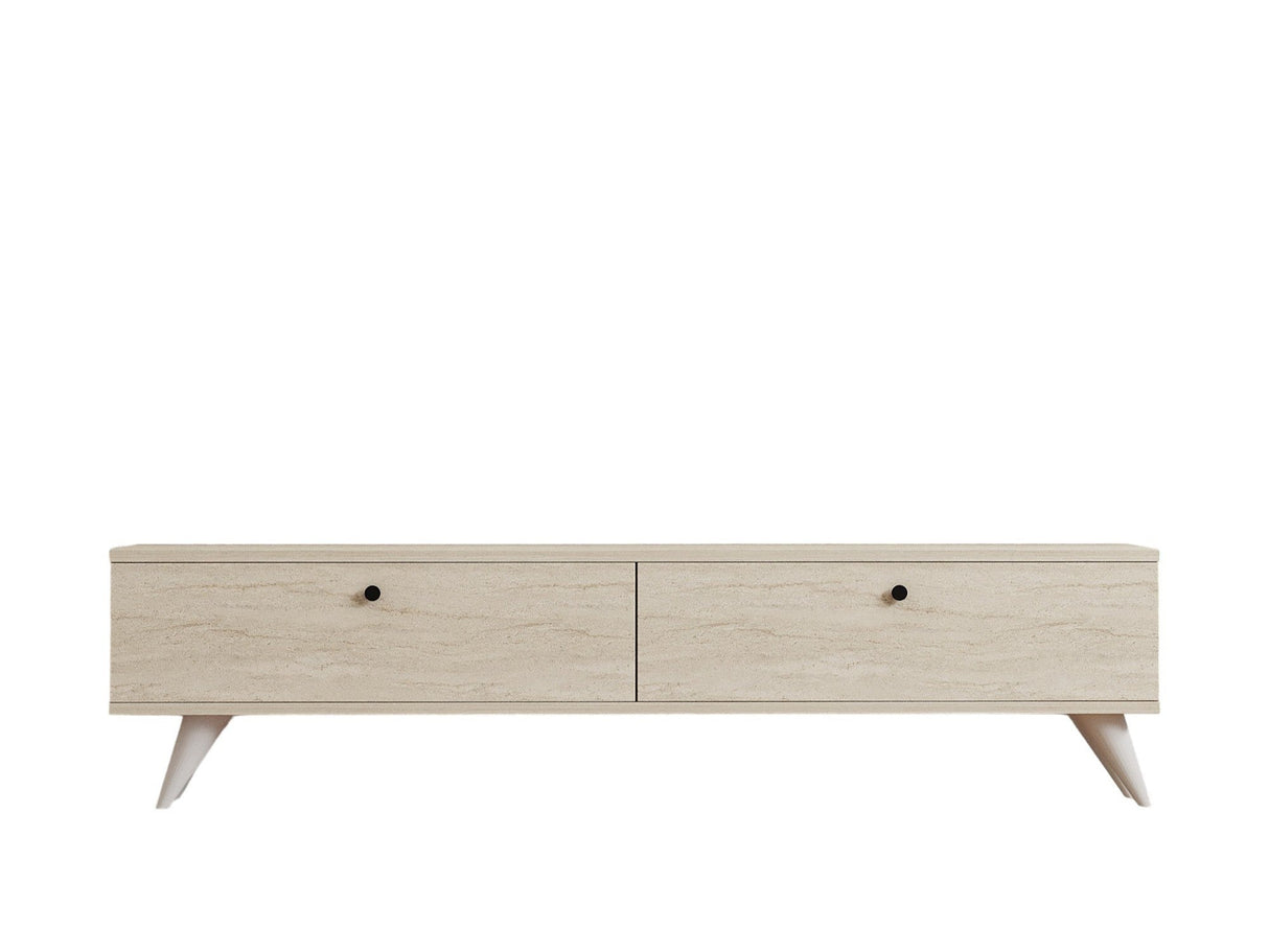 Comodă TV Paris, Diverse culori, 160x25x40 cm - Travertin | SKU: 835PUQ6406 | Comodă TV Paris, 160x25x40 cm, varianta Travertin, produs pentru amenajarea locuinței, disponibil online în România la CasaMob