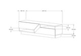 Comodă TV Koza, Diverse culori, 160x40x45 cm - Travertin | SKU: 835PUQ6409 | Comodă TV Koza, 160x40x45 cm, varianta Travertin, produs pentru amenajarea locuinței, disponibil online în România la CasaMob