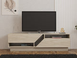 Comodă TV Koza, Diverse culori, 160x40x45 cm - Travertin | SKU: 835PUQ6409 | Comodă TV Koza, 160x40x45 cm, varianta Travertin, produs pentru amenajarea locuinței, disponibil online în România la CasaMob