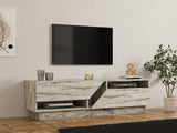 Comodă TV Koza, Diverse culori, 160x40x45 cm - Freesia marble | SKU: 835PUQ6410 | Comodă TV Koza, 160x40x45 cm, varianta Freesia marble, produs pentru amenajarea locuinței, disponibil online în România la CasaMob
