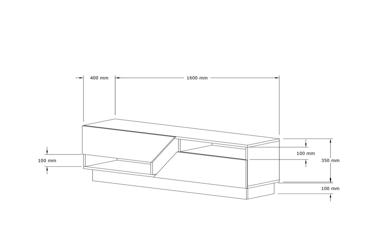 Comodă TV Koza, Diverse culori, 160x40x45 cm - Freesia marble | SKU: 835PUQ6410 | Comodă TV Koza, 160x40x45 cm, varianta Freesia marble, produs pentru amenajarea locuinței, disponibil online în România la CasaMob