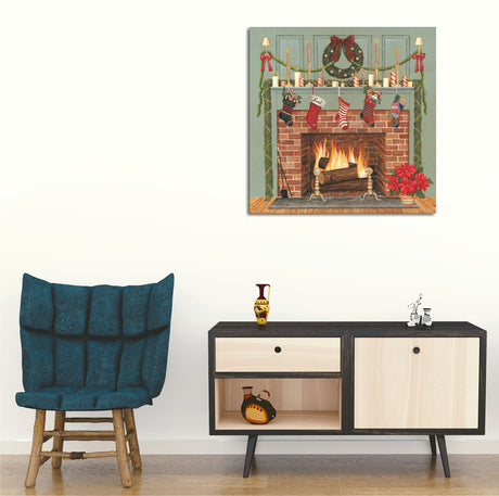 Tablou canvas KC195, Multicolor, 45x45x3 cm