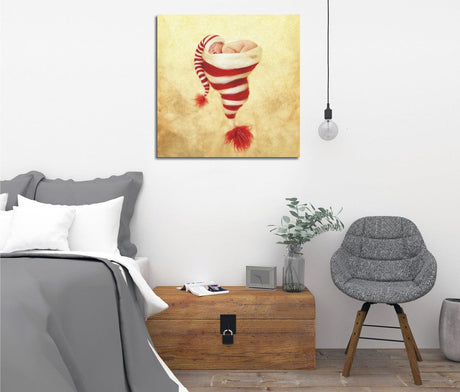 Tablou Canvas pe pânză  KC183, Multicolor, 45x45 cm