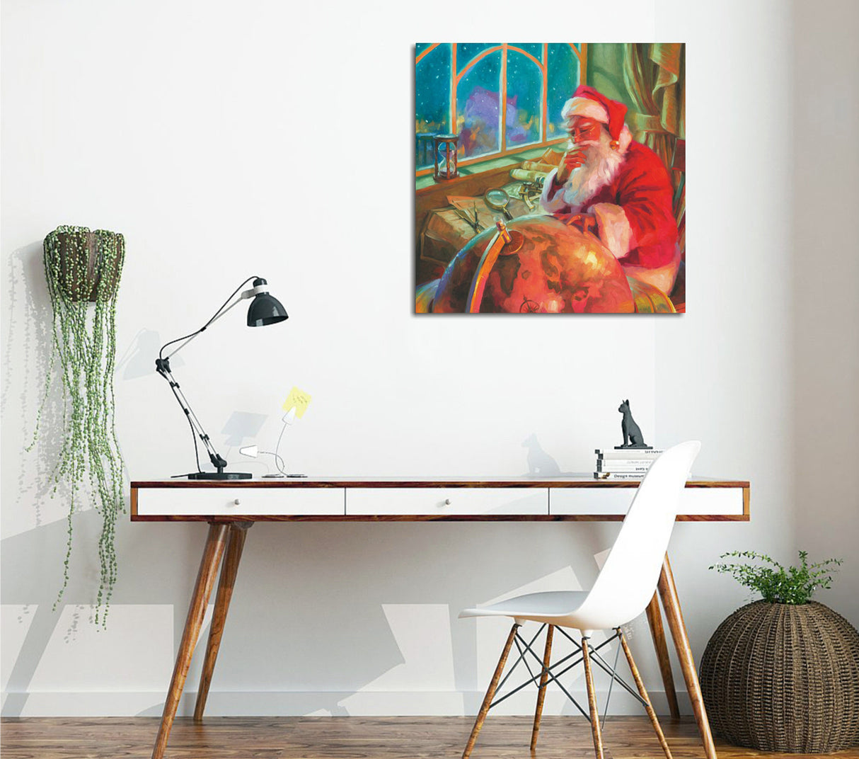 Tablou canvas KC185, Multicolor, 45x45x3 cm