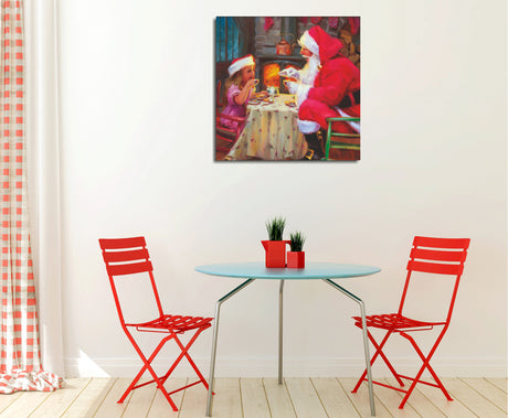 Tablou canvas KC192, Multicolor, 45x45x3 cm
