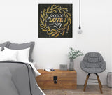 Tablou canvas KC197, Multicolor, 45x45x3 cm