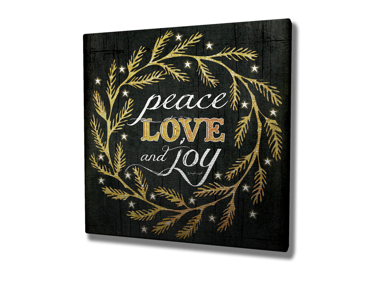 Tablou canvas KC197, Multicolor, 45x45x3 cm