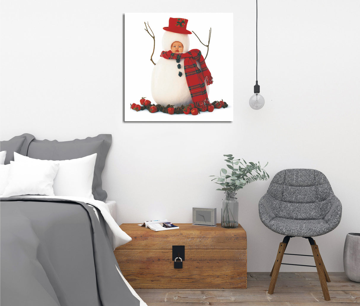 Tablou canvas KC200, Multicolor, 45x45x3 cm