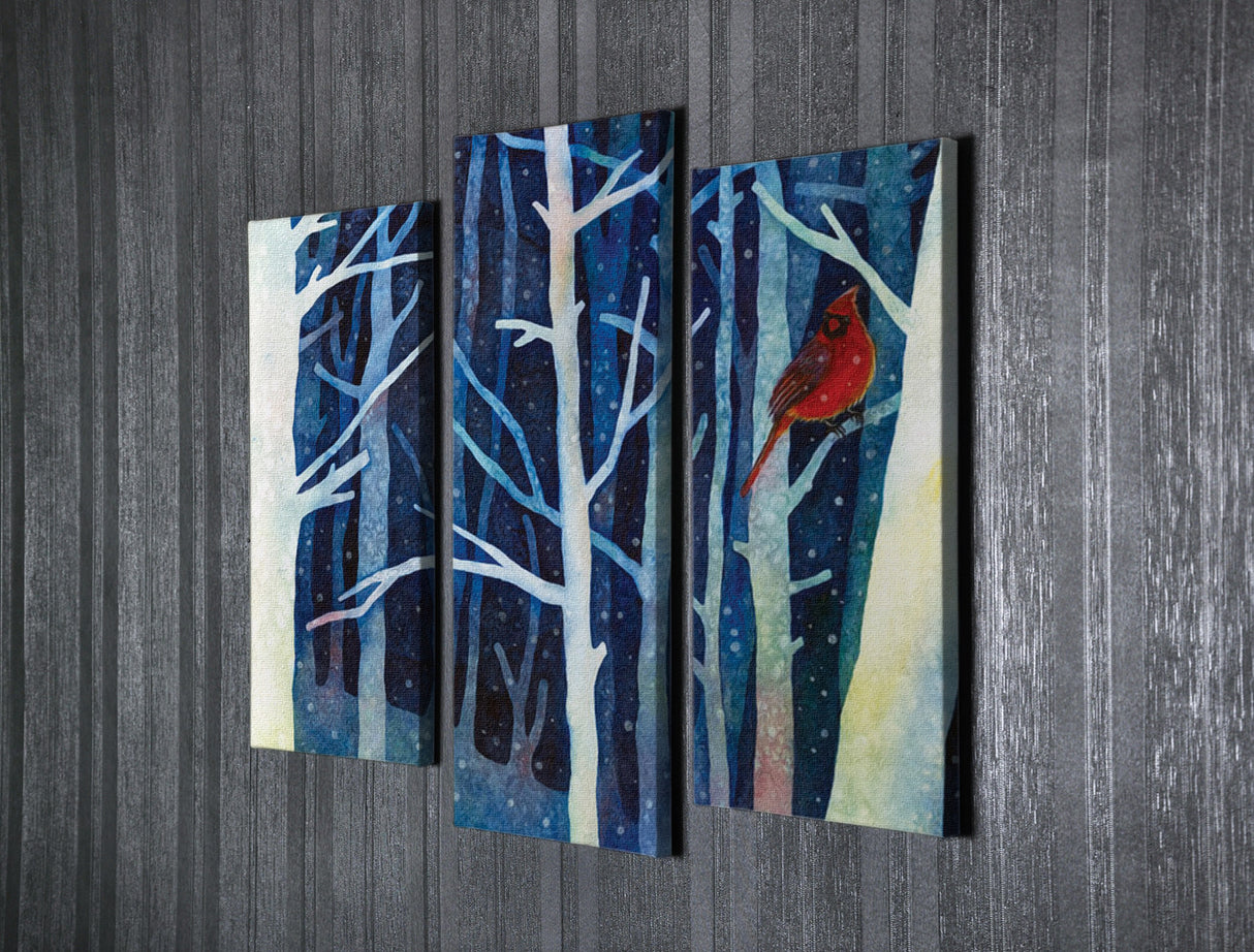 Tablou canvas 3 bucăți UC93, Multicolor, 66x45x3 cm