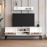 Comodă TV Riga, Alb, 140x30x48 cm