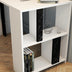 Birou Lima - White, Black Marble, Alb - Negru, 120x60x75.4 cm, SKU 845HCT3835, imagine 4