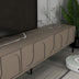 Comodă TV Lyon 2, Atlas - Negru, 180x35x42 cm, SKU 845HCT5585, imagine 4