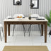 Masă dining Milan 517, Nuc - Crem, 145x88x75 cm, SKU 845HCT1405, imagine 2