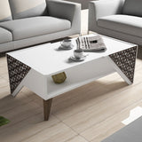 Măsuță de cafea Beril, Diverse culori, 105x40x58 cm - Alb | SKU: 845HCT2801 | Măsuță de cafea Beril, 105x40x58 cm, varianta Alb, produs pentru amenajarea locuinței, disponibil online în România la CasaMob