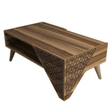Măsuță de cafea Beril, Diverse culori, 105x40x58 cm - Nuc | SKU: 845HCT2802 | Măsuță de cafea Beril, 105x40x58 cm, varianta Nuc, produs pentru amenajarea locuinței, disponibil online în România la CasaMob