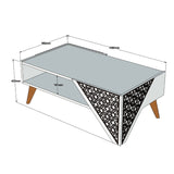 Măsuță de cafea Beril, Diverse culori, 105x40x58 cm - Crem | SKU: 845HCT2803 | Măsuță de cafea Beril, 105x40x58 cm, varianta Crem, produs pentru amenajarea locuinței, disponibil online în România la CasaMob
