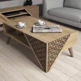 Măsuță de cafea Beril, Diverse culori, 105x40x58 cm - Stejar | SKU: 845HCT2804 | Măsuță de cafea Beril, 105x40x58 cm, varianta Stejar, produs pentru amenajarea locuinței, disponibil online în România la CasaMob