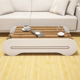 Măsuță de cafea Cool, Diverse culori, 120x64x30 cm - Nuc - Alb | SKU: 845HCT2805 | Măsuță de cafea Cool, 120x64x30 cm, varianta Nuc - Alb, produs pentru amenajarea locuinței, disponibil online în România la CasaMob