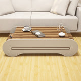 Măsuță de cafea Cool, Diverse culori, 120x64x30 cm - Nuc - Crem | SKU: 845HCT2806 | Măsuță de cafea Cool, 120x64x30 cm, varianta Nuc - Crem, produs pentru amenajarea locuinței, disponibil online în România la CasaMob