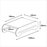 Măsuță de cafea Cool, Diverse culori, 120x64x30 cm - Nuc - Crem | SKU: 845HCT2806 | Măsuță de cafea Cool, 120x64x30 cm, varianta Nuc - Crem, produs pentru amenajarea locuinței, disponibil online în România la CasaMob