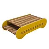Măsuță de cafea Cool, Diverse culori, 120x64x30 cm - Nuc - Galben | SKU: 845HCT2807 | Măsuță de cafea Cool, 120x64x30 cm, varianta Nuc - Galben, produs pentru amenajarea locuinței, disponibil online în România la CasaMob