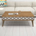 Nuc - Alb | SKU: 845HCT2809 | Măsuță de cafea City, 105x60x37 cm, varianta Nuc - Alb, produs pentru amenajarea locuinței, disponibil online în România la CasaMob