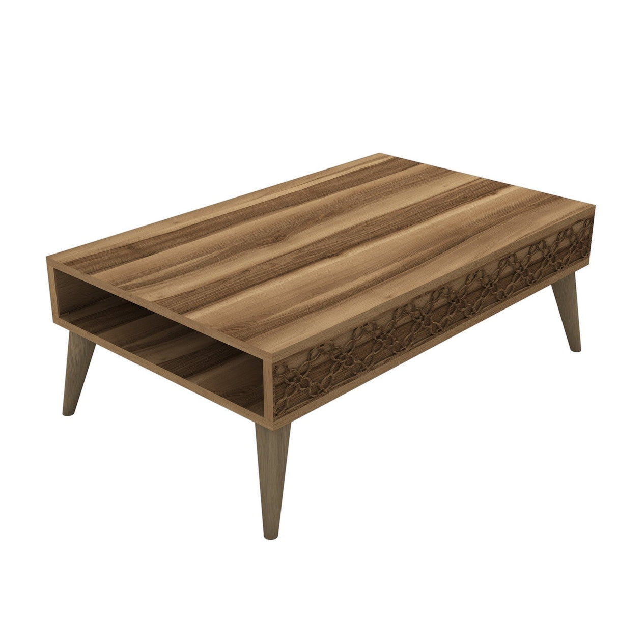 Măsuță de cafea City, Diverse culori, 105x60x37 cm - Nuc | SKU: 845HCT2810 | Măsuță de cafea City, 105x60x37 cm, varianta Nuc, produs pentru amenajarea locuinței, disponibil online în România la CasaMob