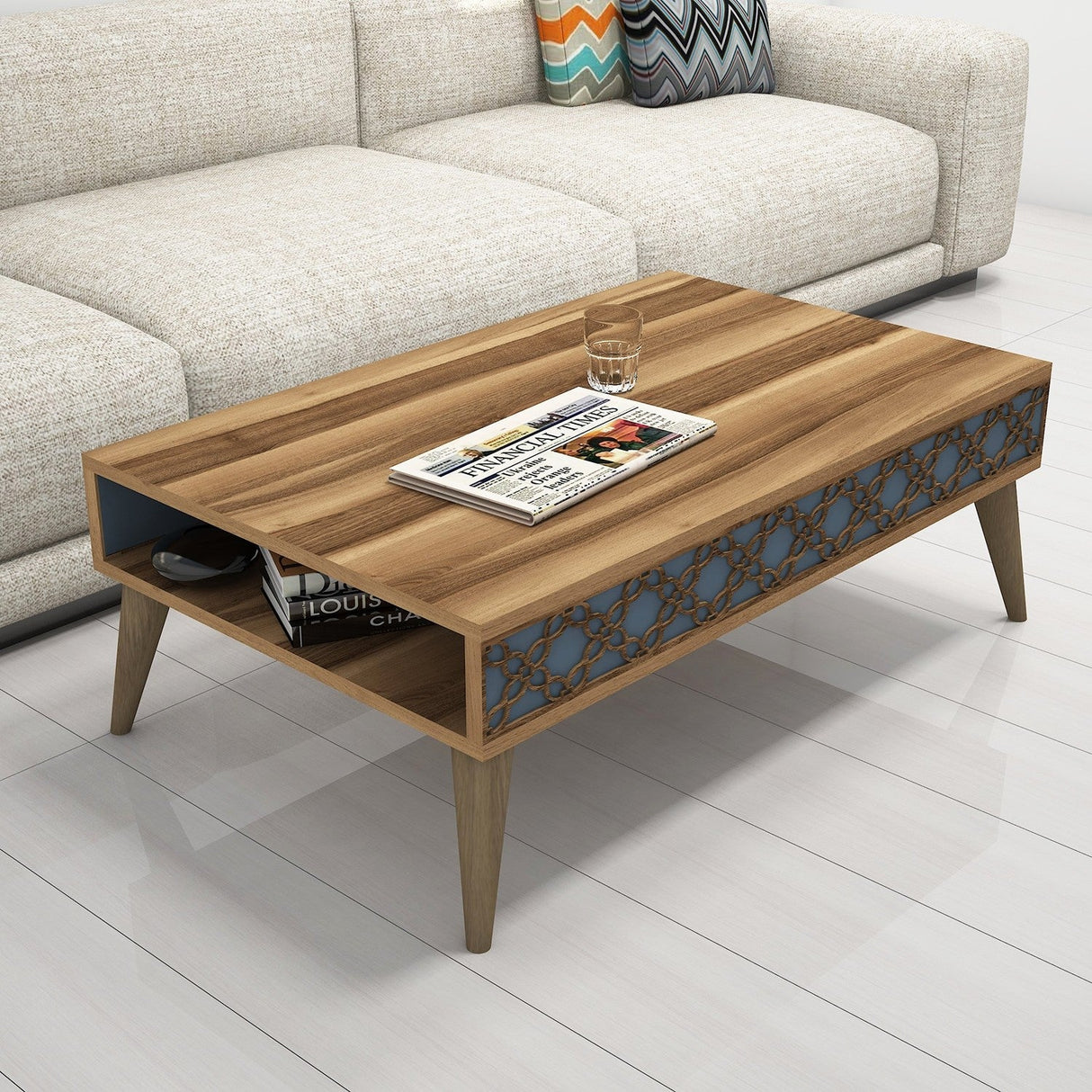 Măsuță de cafea City, Diverse culori, 105x60x37 cm - Nuc - Chalcedony | SKU: 845HCT2811 | Măsuță de cafea City, 105x60x37 cm, varianta Nuc - Chalcedony, produs pentru amenajarea locuinței, disponibil online în România la CasaMob