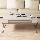 Măsuță de cafea Ekol, Diverse culori, 105x56x46 cm - Crem | SKU: 845HCT2816 | Măsuță de cafea Ekol, 105x56x46 cm, varianta Crem, produs pentru amenajarea locuinței, disponibil online în România la CasaMob