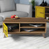 Nuc - Galben | SKU: 845HCT2836 | Măsuță de cafea Ayla, 105x60x38 cm, varianta Nuc - Galben, produs pentru amenajarea locuinței, disponibil online în România la CasaMob