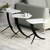 Set 3 măsuțe de cafea Pion, Diverse culori, 35x60x45 cm - Alb | SKU: 845HCT2842 | Set 3 măsuțe de cafea Pion, 35x60x45 cm, varianta Alb, produs pentru amenajarea locuinței, disponibil online în România la CasaMob