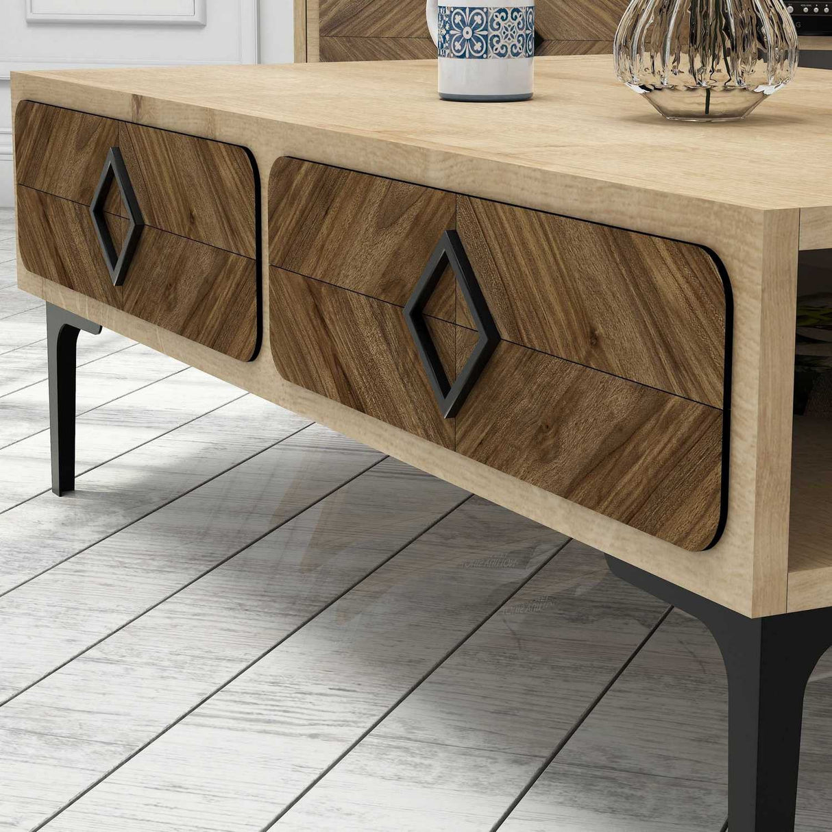 Măsuță de cafea Samba, Diverse culori, 105x60x35 cm - Stejar | SKU: 845HCT2851 | Măsuță de cafea Samba, 105x60x35 cm, varianta Stejar, produs pentru amenajarea locuinței, disponibil online în România la CasaMob