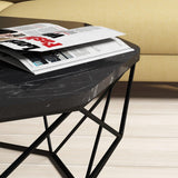 Masuta de cafea Diamond Coffee Table, Stejar, 90x38x90 cm - Negru, SKU 845HCT2858