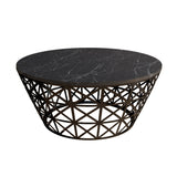 Măsuță de cafea Stil Marble, Diverse culori, Diverse configurații, Diverse dimensiuni - Negru - 90x90x38 cm - Standard | SKU: 845HCT2861 | Măsuță de cafea Stil Marble, varianta Negru - 90x90x38 cm - Standard, produs pentru amenajarea locuinței, disponibil online în România la CasaMob
