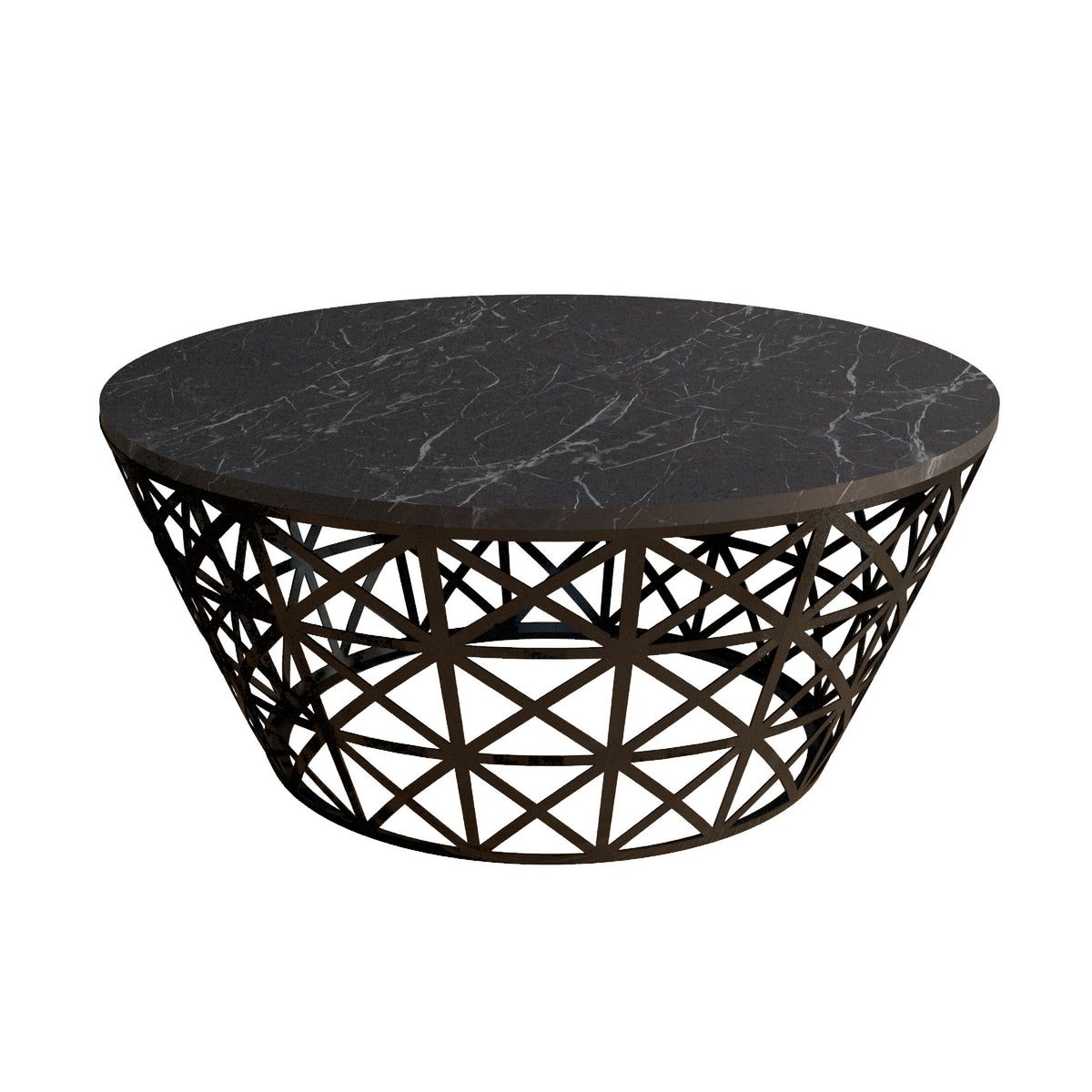 Negru - 90x90x38 cm - Standard | SKU: 845HCT2861 | Măsuță de cafea Stil Marble, varianta Negru - 90x90x38 cm - Standard, produs pentru amenajarea locuinței, disponibil online în România la CasaMob