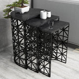 Măsuță de cafea Stil Marble, Diverse culori, Diverse configurații, Diverse dimensiuni - Negru - 46x33x62 cm - 3 bucăți | SKU: 845HCT2865 | Măsuță de cafea Stil Marble, varianta Negru - 46x33x62 cm - 3 bucăți, produs pentru amenajarea locuinței, disponibil online în România la CasaMob