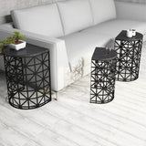 Măsuță de cafea Stil Marble, Diverse culori, Diverse configurații, Diverse dimensiuni - Negru - 46x33x62 cm - 3 bucăți | SKU: 845HCT2865 | Măsuță de cafea Stil Marble, varianta Negru - 46x33x62 cm - 3 bucăți, produs pentru amenajarea locuinței, disponibil online în România la CasaMob