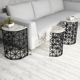 Măsuță de cafea Stil Marble, Diverse culori, Diverse configurații, Diverse dimensiuni - Alb - 46x33x62 cm - 3 bucăți | SKU: 845HCT2866 | Măsuță de cafea Stil Marble, varianta Alb - 46x33x62 cm - 3 bucăți, produs pentru amenajarea locuinței, disponibil online în România la CasaMob