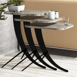 Set 3 măsuțe de cafea Pion Marble, Diverse culori, 35x60x45 cm - Alb - Negru | SKU: 845HCT2876 | Set 3 măsuțe de cafea Pion Marble, 35x60x45 cm, varianta Alb - Negru, produs pentru amenajarea locuinței, disponibil online în România la CasaMob