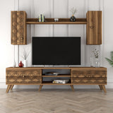 Comodă TV Class S, Diverse culori, 180x35x44 cm - Nuc | SKU: 845HCT3012 | Comodă TV Class S, 180x35x44 cm, varianta Nuc, produs pentru amenajarea locuinței, disponibil online în România la CasaMob